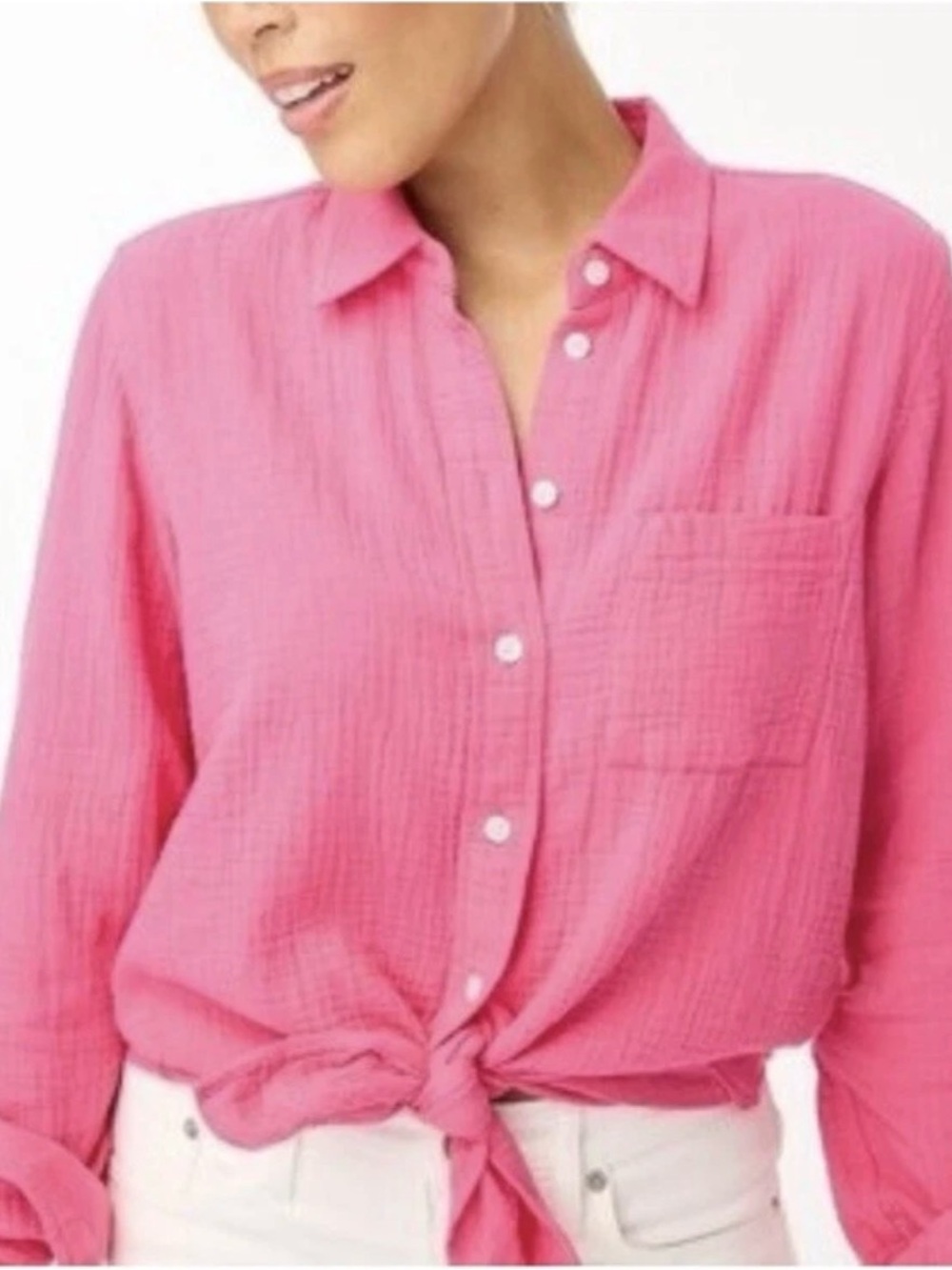 J.Crew Double-Gauze Button-Up Shirt
